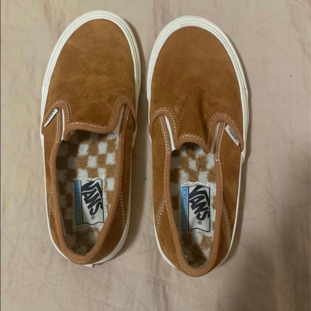 Brown Slip on Suede Vans UltraCush